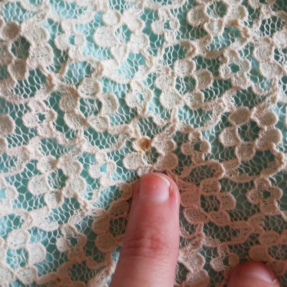 Tulle by ModCloth Ivory & Blue Lace Dress - Picture 7 of 8